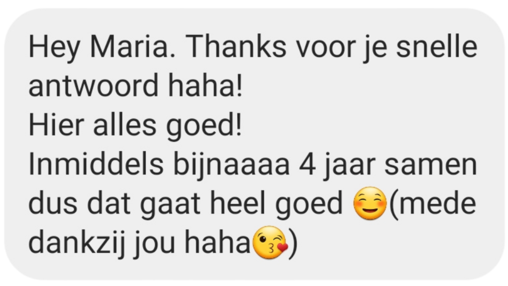 Amber - 4 jaar samen